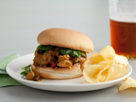 Get Sloppy Bombay Joes Recipe from Food Network Aarti Sequeira, Best Ground Turkey Recipes, Joe Recipe, Ground Turkey Recipes, Cooking Channel, Sloppy Joes, Wrap Sandwiches, Ground Turkey, Turkey Recipes