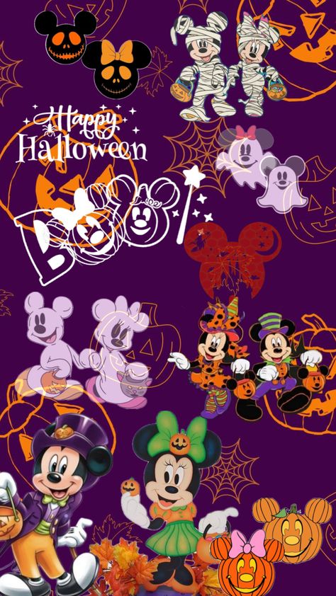 #halloween #disney #mickeyandminnie #mickey #minnie #boo #pumpkin #vibes #aesthetic #october31st #fyp Pumpkin Vibes, Mickey Mouse Background, Disney Phone Backgrounds, Cute Screen Savers, Mickey Mouse Illustration, Mickey Halloween Party, Mickey Mouse Wallpaper Iphone, Boo Pumpkin, Disney Best Friends