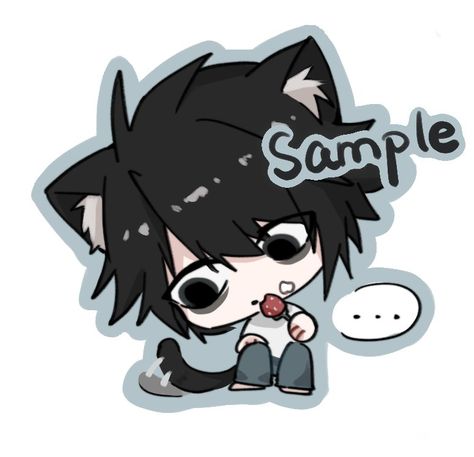 L Lawliet Chibi, L Chibi, L Fanart, L Aesthetic, L Wallpaper, Emo Art, L Lawliet, Baby L, Cute Chibi