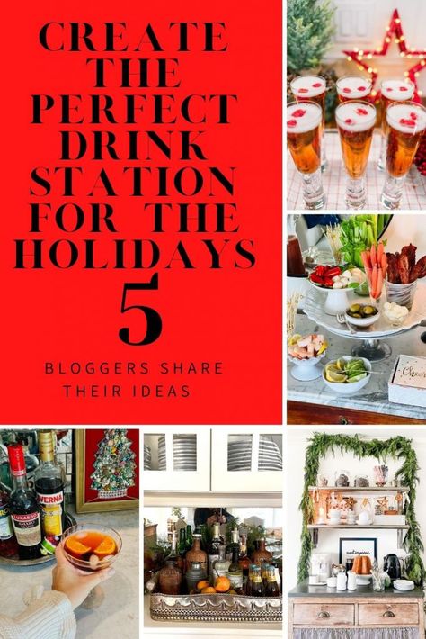 Drinks Station, Rosemary Cocktail, Hummus Platter, Cindy Hattersley, Built In Buffet, Kir Royale, Holiday Bar, Grocery Market, Mexican Drinks