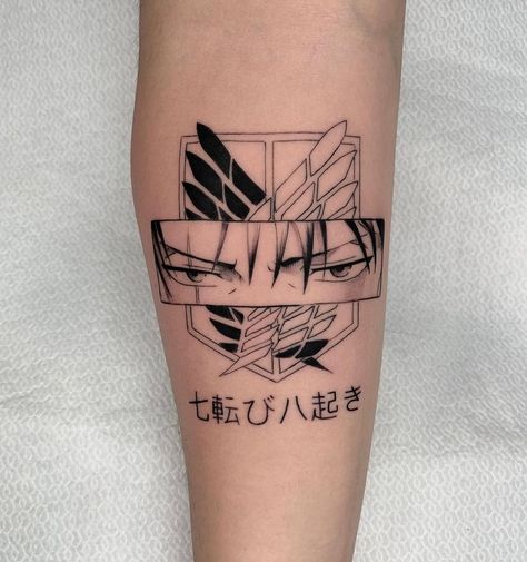 Scout Regiment Tattoo, Aot Wings Of Freedom Tattoo, Mikasa Ackerman Tattoo Ideas, Captain Levi Tattoo, Wings Of Freedom Tattoo, Levi Ackerman Tattoo Ideas, Shingeki No Kyojin Tattoo, Levi Ackerman Tattoo, Attack On Titan Tattoo Ideas