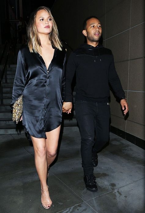 Something as simple as a silk shirt dress can look chic with an understated ankle strap sandal. Couple Date Night Outfits, Outfits For Date, Silk Shirt Outfit, Kardashian Looks, Black Silk Shirt, 32nd Birthday, Trendy Date Night Outfit, Winter Date Night Outfits, Date Night Outfit Summer