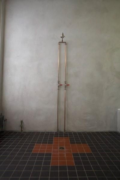 shower Swiss Cross, Tile, Brass, Flooring, Shower, White