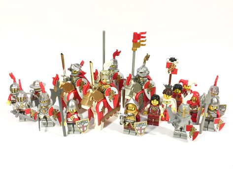 Lego Knights Kingdom, Lego Kingdoms, Lego Dnd, Lego Structures, Lego Figurine, Lego Medieval, Lego Knights, Lego Army, Lego Military