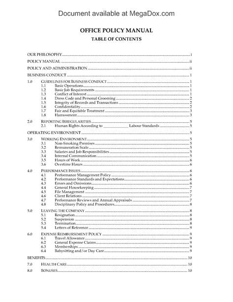 Office Policy Manual Template Free Office Procedures Manual Template Of Medical Fice Policy and from www.heritagechristiancollege.comTable of ContentsSection 1: IntroductionSection...  #Manual #Office #Policy #Template Dental Receptionist, Manual Template, Annual Review, Policy Template, Profit And Loss Statement, Internal Communications, Statement Template, Law Office, Table Of Contents