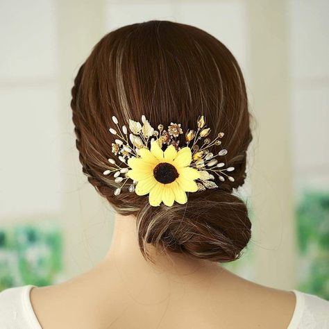 Flower garland hair