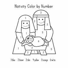 Christmas Color By Number, Nativity Coloring Pages, Christmas Sunday School, Christmas Sunday, Nativity Scenes, Primary Lessons, Visiting Teaching, Bible Coloring Pages, Sunday School Activities