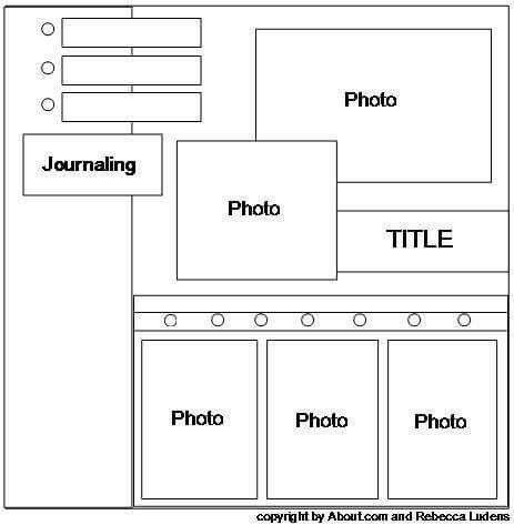 5 Photo Scrapbook Layout, Newspaper Clippings, Page Maps, Picture Layouts, Scrapbook Layout Sketches, Golf Tips For Beginners, Scrapbook Room, 12x12 Scrapbook, Scrapbook Templates