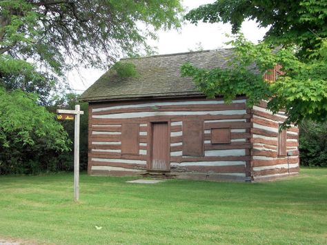 Log cabin, Sibbald Point Provincial Park Crawfordsville Indiana, Country Cabin, Underground Railroad, Old Fort, Georgia State, Log Cabin Homes, Cabins And Cottages, Historical Place, Cabin Homes