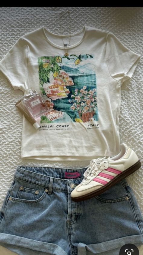 Zoo Outfit Ideas Summer Casual, Cute Outfits Layed Out, Fit Inspo For School Outfits Summer, School Summer Outfits Casual, Summer Outfit Inspiration Aesthetic, Outfits Aesthetic Preppy, Zoo Outfit Ideas, Zoo Outfit, Aesthetic Preppy