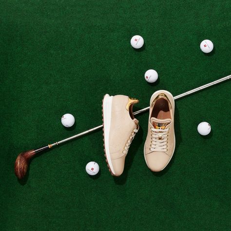 Do you want £25 off your next pair of golf shoes? ⛳️ Trade-in a pair of any make of golf shoes and receive £25 off the purchase of handcrafted Duca golf shoes. All the while, your old pair will be put to good use! In a bid to make the game more sustainable, your old golf shoes will be distributed to underprivileged parts of the world to allow budding young golfers to take up the game we know and love ❤️ (OFFER ONLY AVAILABLE THIS MONTH) Golf Product Photography, Golf Sunglasses, Golf Pictures, Golf Event, Shoes Ads, Green Sports, Creative Shoes, Golf Design, Golf Brands