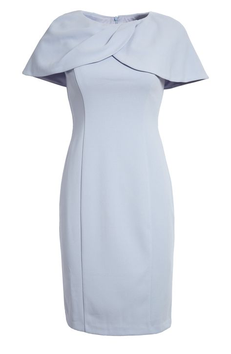 Harper Rose Cape Sleeve Scuba Crepe Sheath Dress available at #nordstromrack Dinner Dates, Cape Sleeves, Jewel Neck, Nordstrom Dresses, Sheath Dress, Summer Style, One Shoulder Dress, Clothing And Shoes, Dates