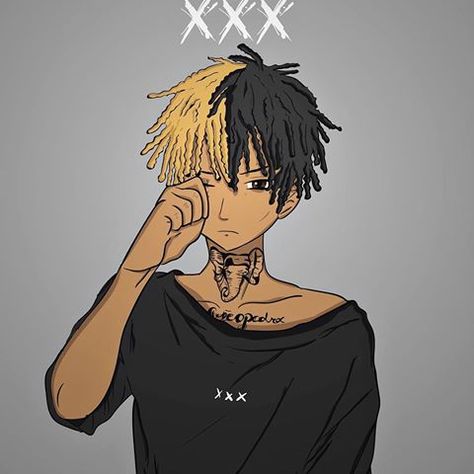 Bad Vibes Forever, Rapper And Anime, Anime Rapper, Black Anime Guy, Drip Art, Sky Anime, Rapper Art, Anime Ninja, Black Cartoon Characters