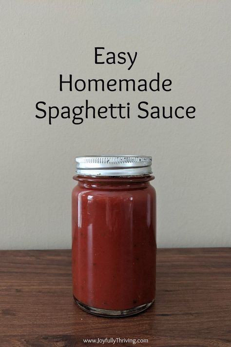 Wow! This really is an easy homemade spaghetti sauce recipe and it tastes better than store bought! Plus, it's this sauce freezes great! #spaghetti #easyrecipe #freezerrecipe Making Half A Recipe, Making Homemade Pasta, Homemade Spaghetti Sauce Easy, Homemade Pasta Sauce, Homemade Spaghetti Sauce Recipe, Pasta Sauce Homemade, Spaghetti Sauce Recipe, Homemade Spaghetti Sauce, Easy Freezer Meals