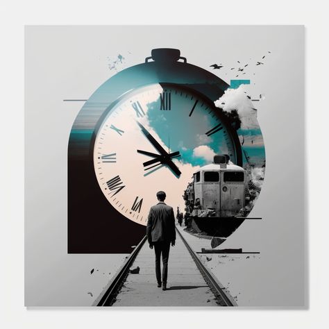 Time Travel Graphic Design, Timetraveller Aesthetic, Time Graphic Design, Journey Aesthetic, Time Travel Art, Time Dilation, Travel Graphic Design, Journey Poster, Time Travel Books