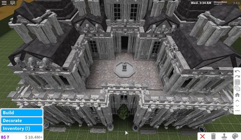 Bloxburg Grand Staircase, Bloxburg Castle Ideas Layout, Castle Ideas Bloxburg, Bloxburg Gothic House Layout, Bloxburg Cathedral, Castle Layout Bloxburg, Bloxburg Chateau, Bloxburg Castle Interior, Bloxburg Castle Ideas Exterior