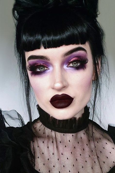 Witchy Makeup, Goth Makeup Looks, Goth Makeup Tutorial, Makeup Things, Borderlands Art, Dark Blush, Drag Make-up, Witch Makeup, Selfie Inspo