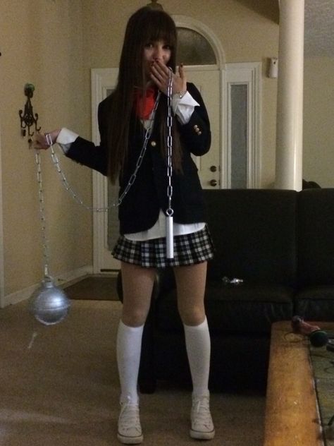 Here I am as gogo yubari from kill bill. Diy costume Go Go Kill Bill, Kill Bill And Gogo Costume, Go Go Yubari Costume, Gogo Costume Kill Bill, Gigi Yubari Costume, Gogo Yubari Makeup, Kill Bill Gogo Yubari Costume, Gogo Yubari Cosplay, Perfect Blue Halloween Costume