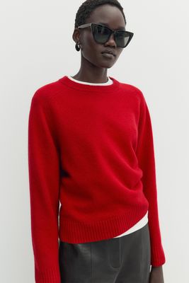 Wool Sweater Outfit, Cashmere Sweater Outfit, Red Cashmere Sweater, Knit Sweater Outfit, Massimo Dutti Women, Red Knit Sweater, Sweater Outfit, Fashion Wishlist, Trend Report