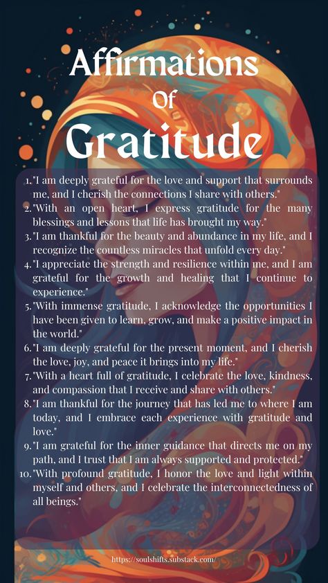 Gratitude To Universe, Emotional Affirmations, Gratitude To The Universe, Grateful Affirmations, Most Powerful Affirmations, Gratitude Art, Grateful Quotes, Power Of Gratitude, Spirituality Affirmations