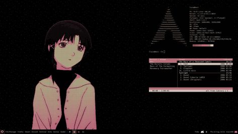 Lain Iwakura ArchLinux theme Lain Pfp, Cool Desktop Wallpapers, Lain Iwakura, Fermenting, Desktop Wallpapers, Wallpaper Pc, Little Miss, 16 9, Programming