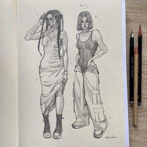 Pencils Sketch, The Angle, Animation Art Sketches, Art Journal Therapy, Muse Art, Figure Sketching, Art Tools Drawing, Grunge Art, Cartoon Girl Drawing