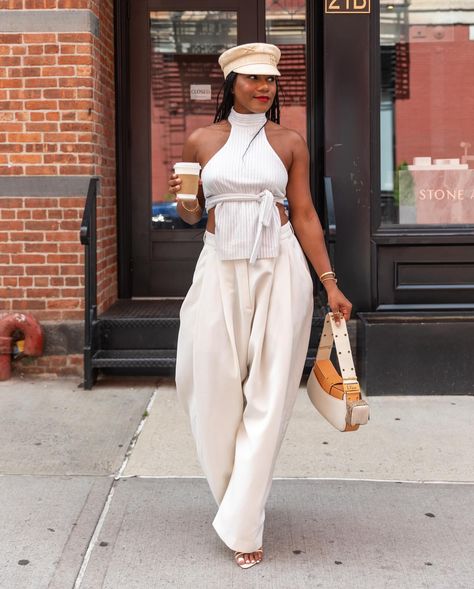 Monroe Steele | just a girl and her coffee ☕️ @guerasfatim top @raeyofficial trousers @mango sandals @dior vintage bag @ruslanbaginskiy… | Instagram Dior Vintage Bag, Mango Sandals, Monroe Steele, Travel Nyc, Fits Inspiration, Chic Clothing Style, Dior Vintage, Modest Wear, Lifestyle Travel