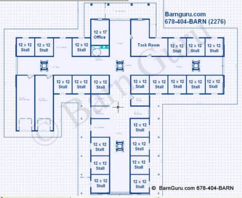 21 Stall Horse Barn Design Plans/ don't think I'll need 21 stalls. Stall Layout Ideas, Stable Layouts, Horse Stable Design, Barn Blueprints, Jumping Courses, Stable Hacks, Planning 2024, Luxury Horse, Barn Layout