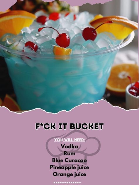 Alcohol Punch, Fun Drink Recipe, Fun Drinks Alcohol, Cocktail Drinks Alcoholic, Mixed Drinks Alcohol, Yummy Alcoholic Drinks, Liquor Drinks, Lemon Lime Soda, Boozy Drinks