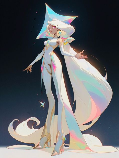 Planets Character Design, Godess Character Designs, Moon Themed Character Design, Alien Character Concept Art, Alien Clothing Concept Art, Air Character Design, Cosmic Character Design, Planet Character Design, Space Oc Art