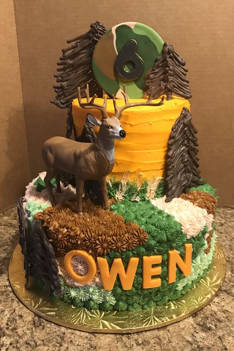 Buck Camo Birthday Cake Camo Cake Ideas, Hunting Cake Ideas, Camo Birthday Cakes, Deer Hunting Cake, Hunting Cake Topper, Hunting Birthday Cakes, Camo Cakes, Deer Hunting Birthday, Camo Cake