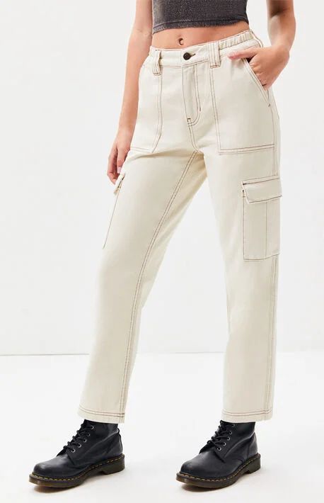 Cargo Pants for Women | PacSun Denim Fit Guide, Utility Cargo Pants, Jeans Pacsun, Cargo Pants Outfit, All Jeans, Utility Pants, Sweater Tank Top, Women Cargos, High Rise Pants