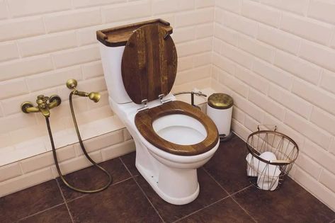 5 Best Wooden Toilet Seats (2020 Reviews) - Sensible Digs Wood Toilet Seat Bathroom, Western Toilet Seat, Toilet Seat Ideas, Washroom Fittings, Wooden Toilet Seat, Spa Space, Turtle Sanctuary, Wooden Toilet Seats, Western Bathroom