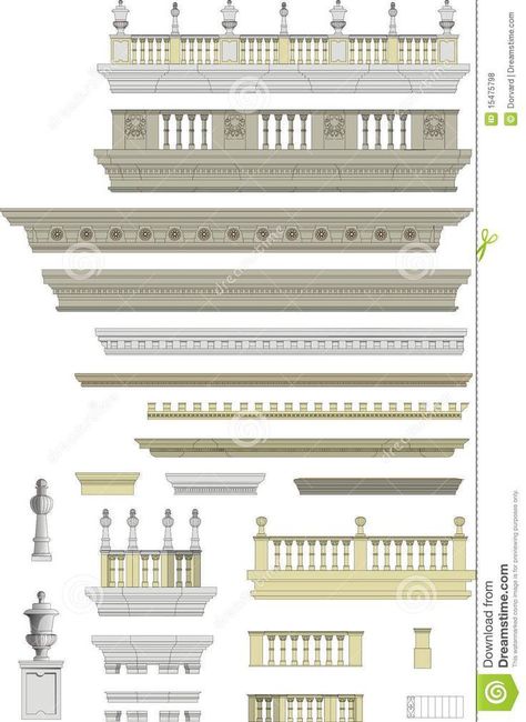 New Classic Facade, Bloxburg Paris, European Exterior, Doric Order, Luxury Exterior Design, Hardscape Backyard, Drawing House Plans, Round House Plans, Neoclassical House