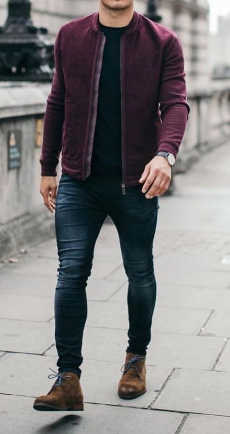 Brown Casual Shoes Outfit Men, Dark Color Outfits Men, Mens Colorful Fashion, Casual Fashion Outfits, Winter Wear For Men, Formal Men Outfit, Mens Casual Outfits Summer, Men Fashion Casual Shirts, Stylish Men Casual