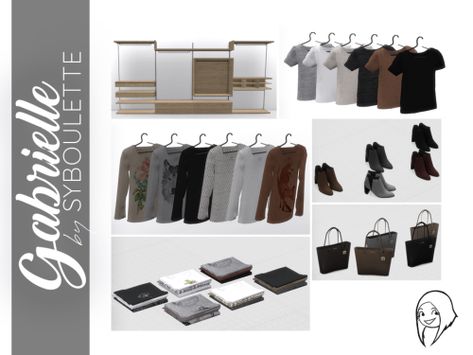 Sims 4 Shoe Rack, Sims 4 Modern House, Modular Wardrobe, The Sims 4 Lots, Sims 4 Traits, Sims 4 Anime, Sims 4 Bedroom, Sims 4 Clutter, Sims 4 Game Mods