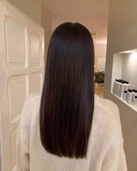 Dark Brown Hair Gloss, Bra Strap Length Hair, Haircut Inspo, Dark Brunette Hair, Hair Inspiration Long, Long Dark Hair, Haircuts Straight Hair, Long Straight Hair, Hair Inspiration Color