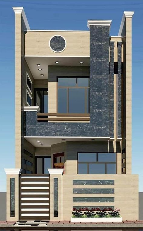 Modern House Front Elevation, House Front Elevation Design, Arbaz Khan, House Front Elevation, Front Elevation Design, 2 Storey House Design, House Outer Design, Small House Elevation, Small House Front Design