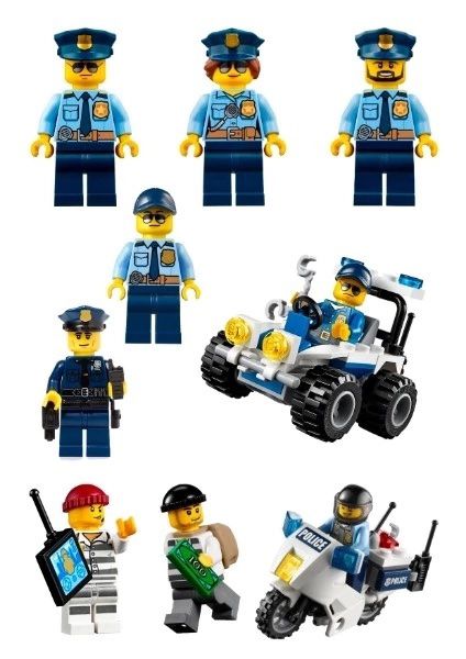 Police Tattoo, Police Cakes, Police Stickers, Lego City Police, Custom Minifigures, Lego Custom Minifigures, Lego City, Mini Figures, Lego