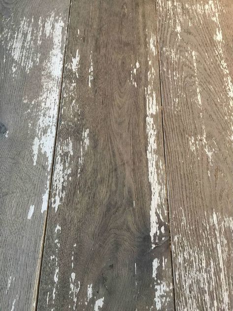 Distressed Flooring, White Painted Wood Floors, Chic Flooring, Scratched Wood Floors, Shabby Chic Flooring, Warehouse Ideas, Distressed Wood Floors, Painted Wooden Floors, White Floorboards