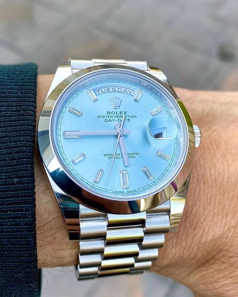 Trendy Mens Fashion, Rolex Watch, Baguette Cut Diamond, Rolex Day Date, Omega Speedmaster, Baguette Cut, Luxury Watches For Men, Dream Jewelry, Rolex Datejust