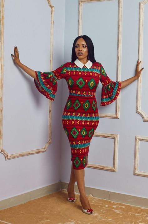 Short Ankara Gown With Collar Simple Ankara Gown Styles, Simple Ankara Gowns, Ankara Dress Styles, Ankara Gowns, Ghanaian Fashion, Ankara Gown, Ankara Gown Styles, Latest Ankara Styles, Ankara Dresses