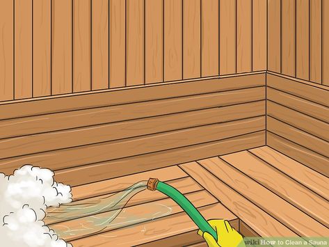 Scandinavian Saunas, Remove Sweat Stains, Sauna Benefits, Wooden Benches, Sauna Room, Sweat Stains, Pressure Washing, Wooden Bench, Home Reno