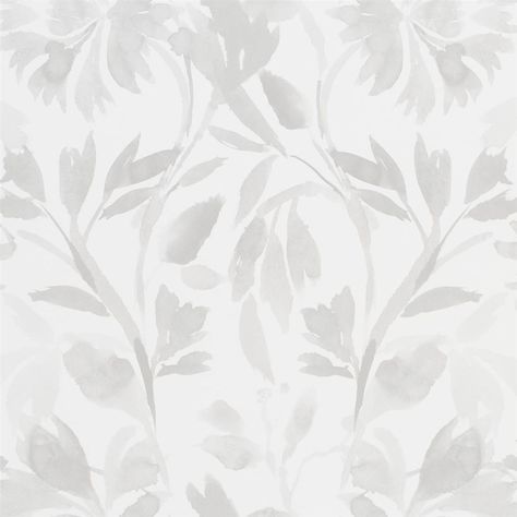 Patanzzi Platinum Wallpaper | Designers Guild Wallpaper Texture Seamless, Subtle Wallpaper, Designers Guild Wallpaper, Watercolour Leaves, Pearl Wallpaper, Wallpaper Seamless, Interior Wallpaper, Wallpaper Direct, Pierre Frey