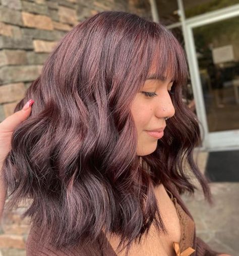 Hazelnut Hair Color, Mahogany Hair Color, Hazelnut Hair, Red Brown Hair Color, Hair Color Mahogany, Mahogany Hair, The Right Hairstyles, Brown Hairstyles, Wine Red Hair