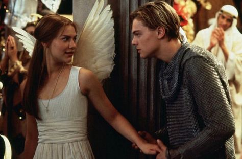 Romeo + Juliet | #opulentmemory #newromantics #90s Shakespeare Movies, Romeo And Juliet 1996, Leonardo Dicaprio Romeo, Juliet 1996, Romeo Juliet 1996, Juliet Capulet, Best Teen Movies, Will Poulter, Baz Luhrmann