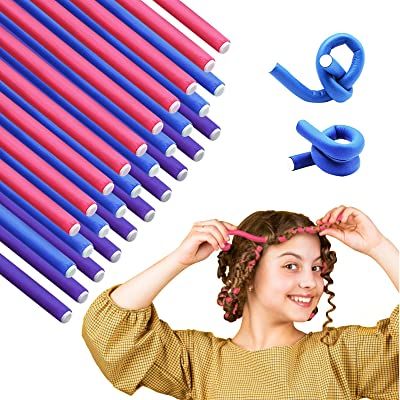 xnicx 47pcs 7'' Hair Curler Hair Rollers Bendy Foam Curler Roller Flexi Rods Heatless Curlers for Long, Short Hair no Heat for Sleeping in,Styling,Hair Salon : Amazon.co.uk: Beauty Hair Heatless Curls, Curler Rollers, Flexible Curling Rods, Hair Rollers Tutorial, Foam Curlers, Big Hair Rollers, Foam Rollers Hair, No Heat Hair Curlers, Curler Hair