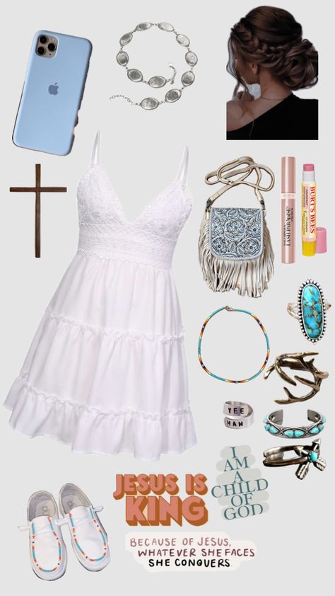 Church ￼outfit #countrygirl #countrygirlnow #cowgirlfit #churchfitchurch#churchfit Country Girl Church Outfits, Country Church Outfit, Church Outfit Women, Country Girl Dresses, Outfit For Church, Church Fits, Yee Haw, Country Church, Burts Bees