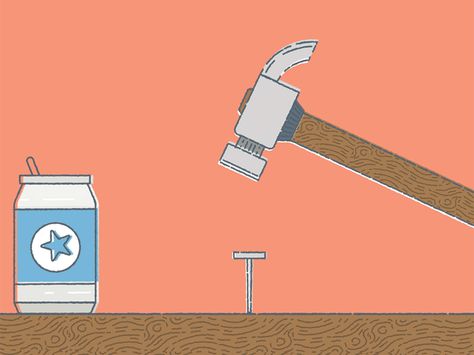 Hammer time Hammer Art Design, Hammer Reference, Big Hammer Drawing, Hammer Gif, Hammer Images, Motion Logo, Illustration Art Design, Motion Animation, Motion Graphic