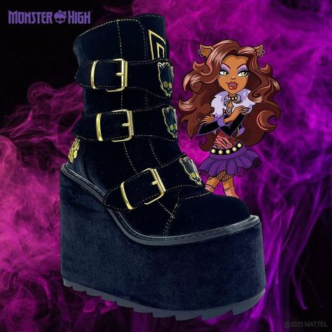 Monster High Platform Shoes, Monster High Heels, Monster High Shoes, Yru Shoes, Demonia Boots, High Platform Shoes, Coco Chanel Mademoiselle, Gothic Shoes, 6 Inch Heels